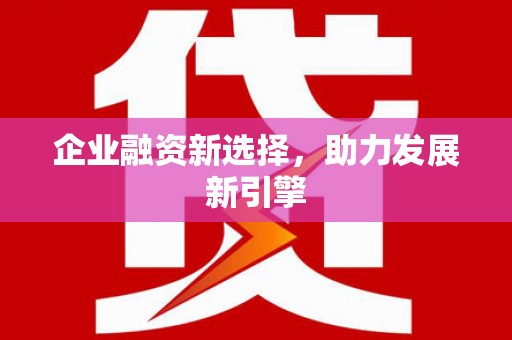 甘泉企业融资新选择，助力发展新引擎