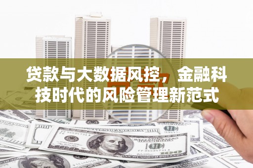甘泉贷款与大数据风控，金融科技时代的风险管理新范式