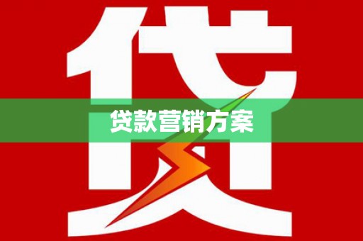 甘泉贷款营销方案
