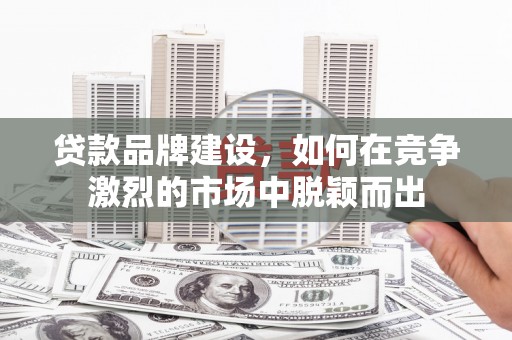 甘泉贷款品牌建设，如何在竞争激烈的市场中脱颖而出