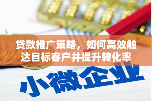 甘泉贷款推广策略，如何高效触达目标客户并提升转化率
