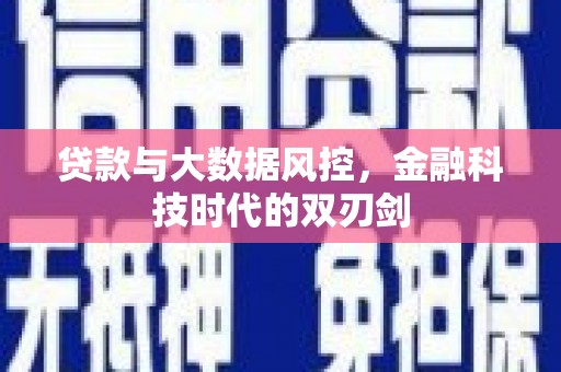 甘泉贷款与大数据风控，金融科技时代的双刃剑
