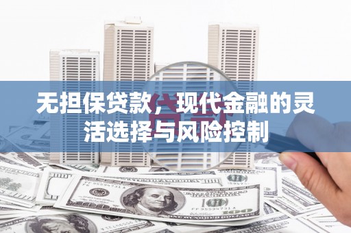 甘泉无担保贷款，现代金融的灵活选择与风险控制