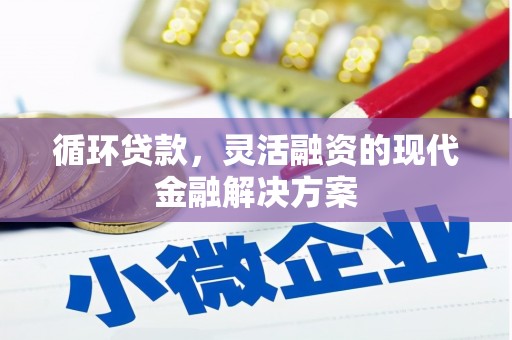 甘泉循环贷款，灵活融资的现代金融解决方案