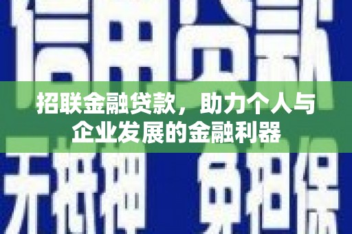 甘泉招联金融贷款，助力个人与企业发展的金融利器