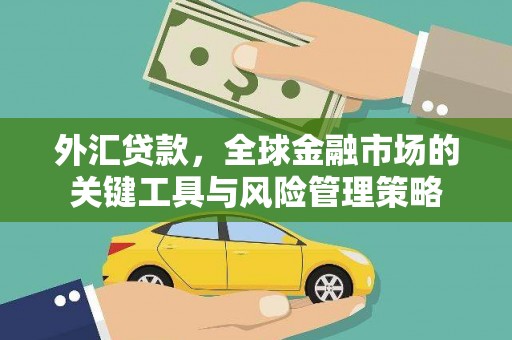 甘泉外汇贷款，全球金融市场的关键工具与风险管理策略
