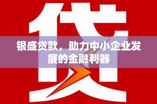 甘泉银盛贷款，助力中小企业发展的金融利器