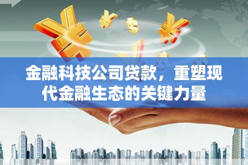 甘泉金融科技公司贷款，重塑现代金融生态的关键力量
