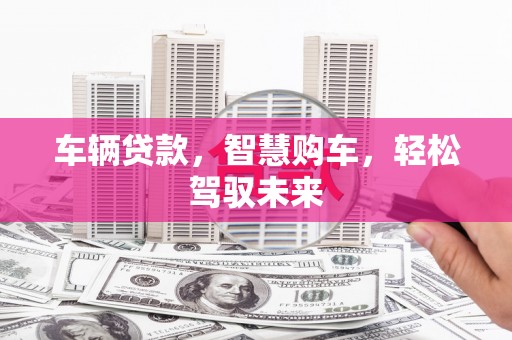 甘泉车辆贷款，智慧购车，轻松驾驭未来