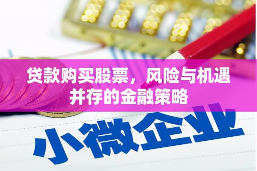 甘泉贷款购买股票，风险与机遇并存的金融策略